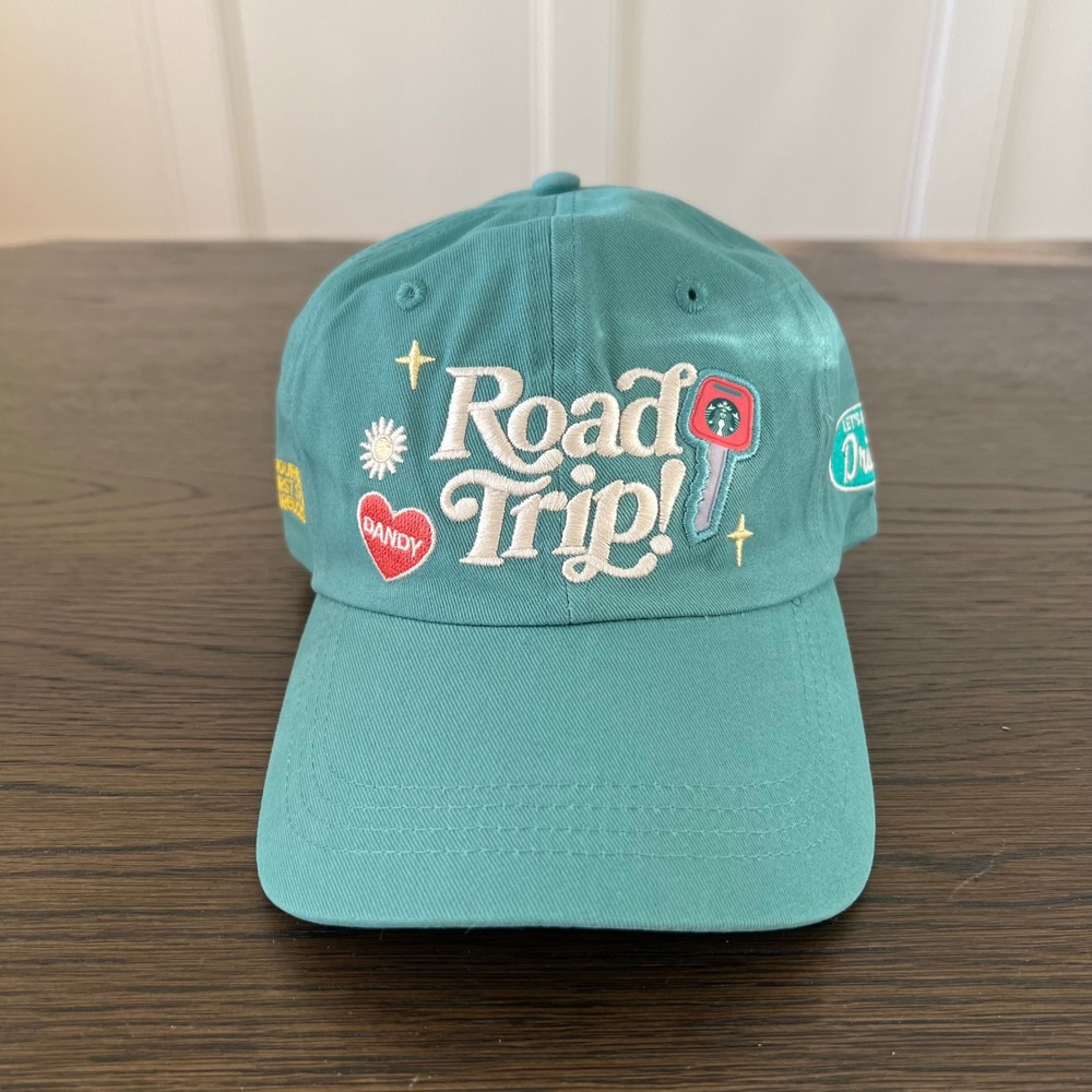 Starbucks x Dandy Worldwide "Road Trip" Limited Edition Green Baseball Hat Cap